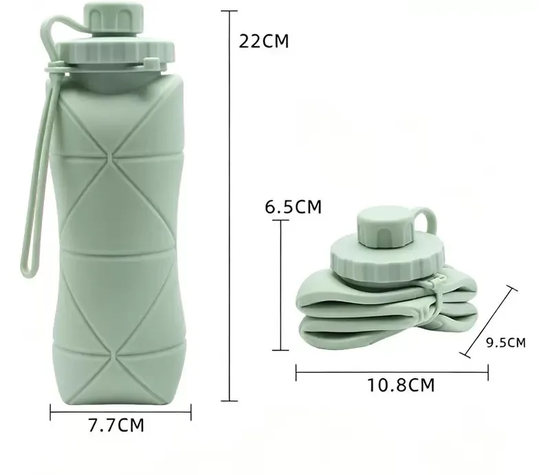 Silicone water bottle — Gallery image 7