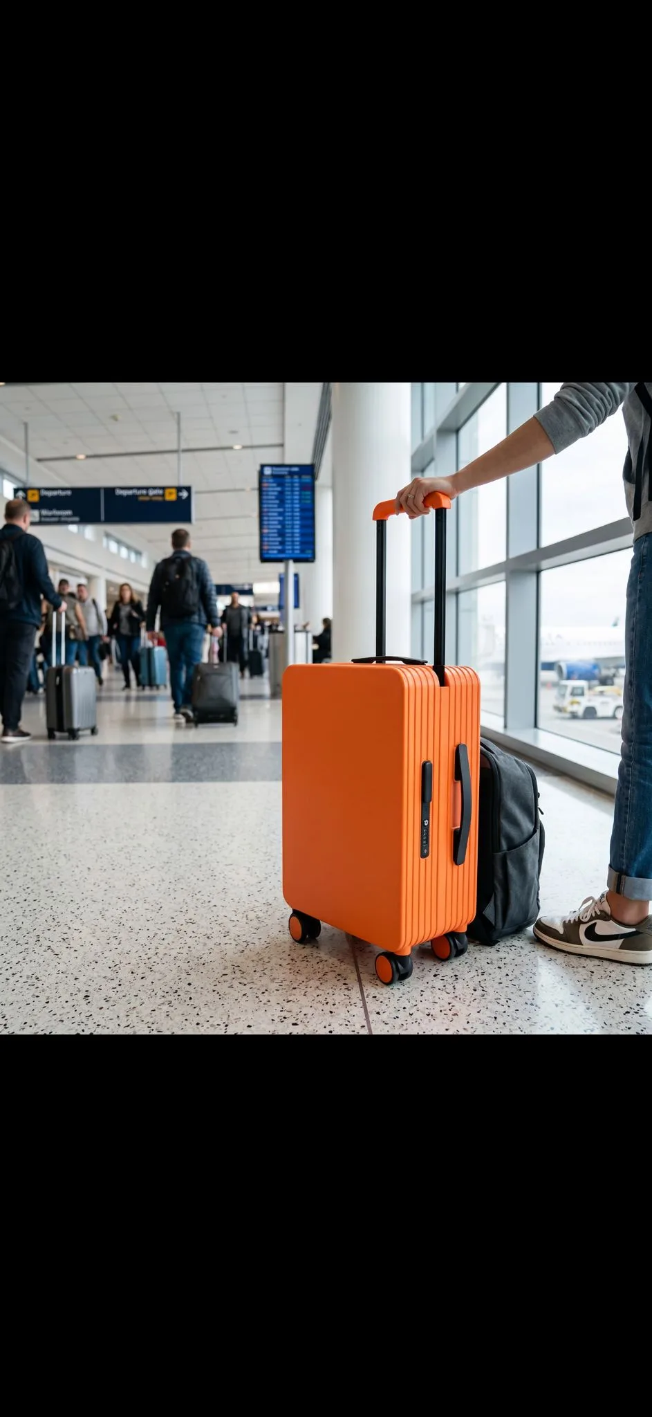 Wide Handle Hard Shell Luggage Suitcase – 20"/24" Carry-On & Check-In Travel Case — Gallery image 6